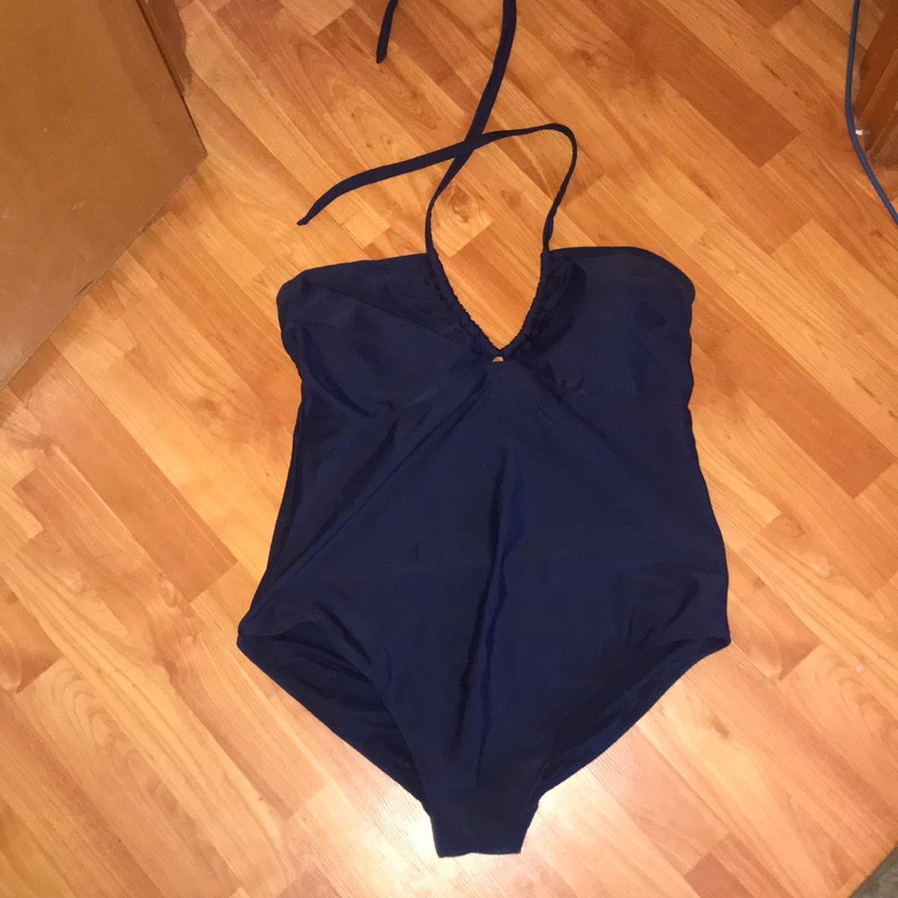 Navy blue halter swimsuit 2x Plus size